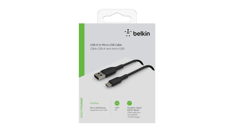 Belkin Boost Up Charge USB-A to Micro-USB Cable 1m - Black