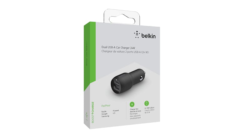 Belkin Boost Up Charge Dual USB-A 24w Car Charger