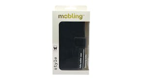Mobling Magnetic Folio Wallet Case for Samsung Galaxy A21S - Black