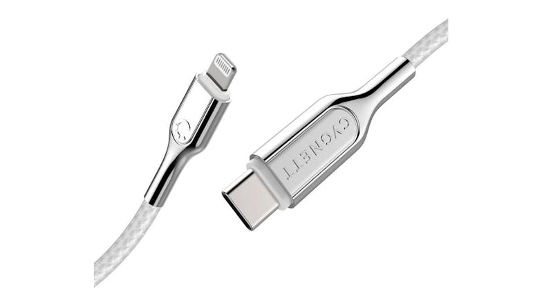 Cygnett Armoured Lightning to USB-C Cable 2m - White