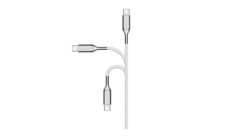 Cygnett Armoured Lightning to USB-C Cable 2m - White