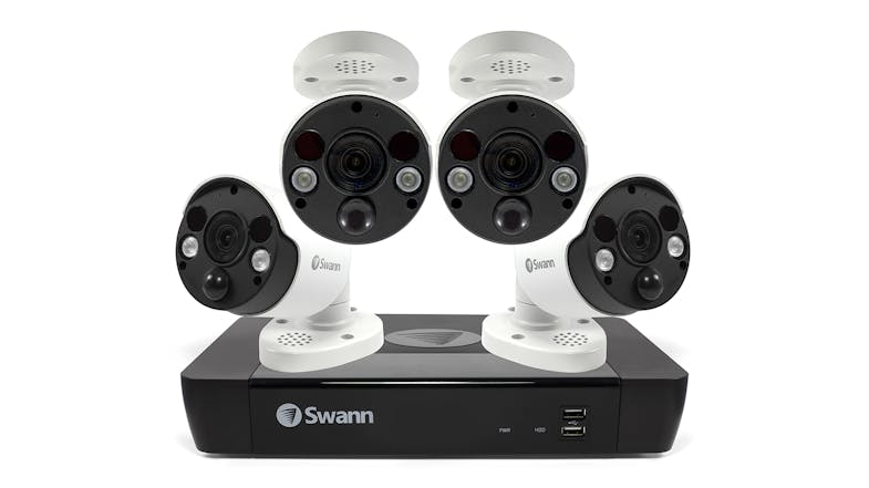 Swann 4K Ultra HD NVR Wired Security System - 4 Pack