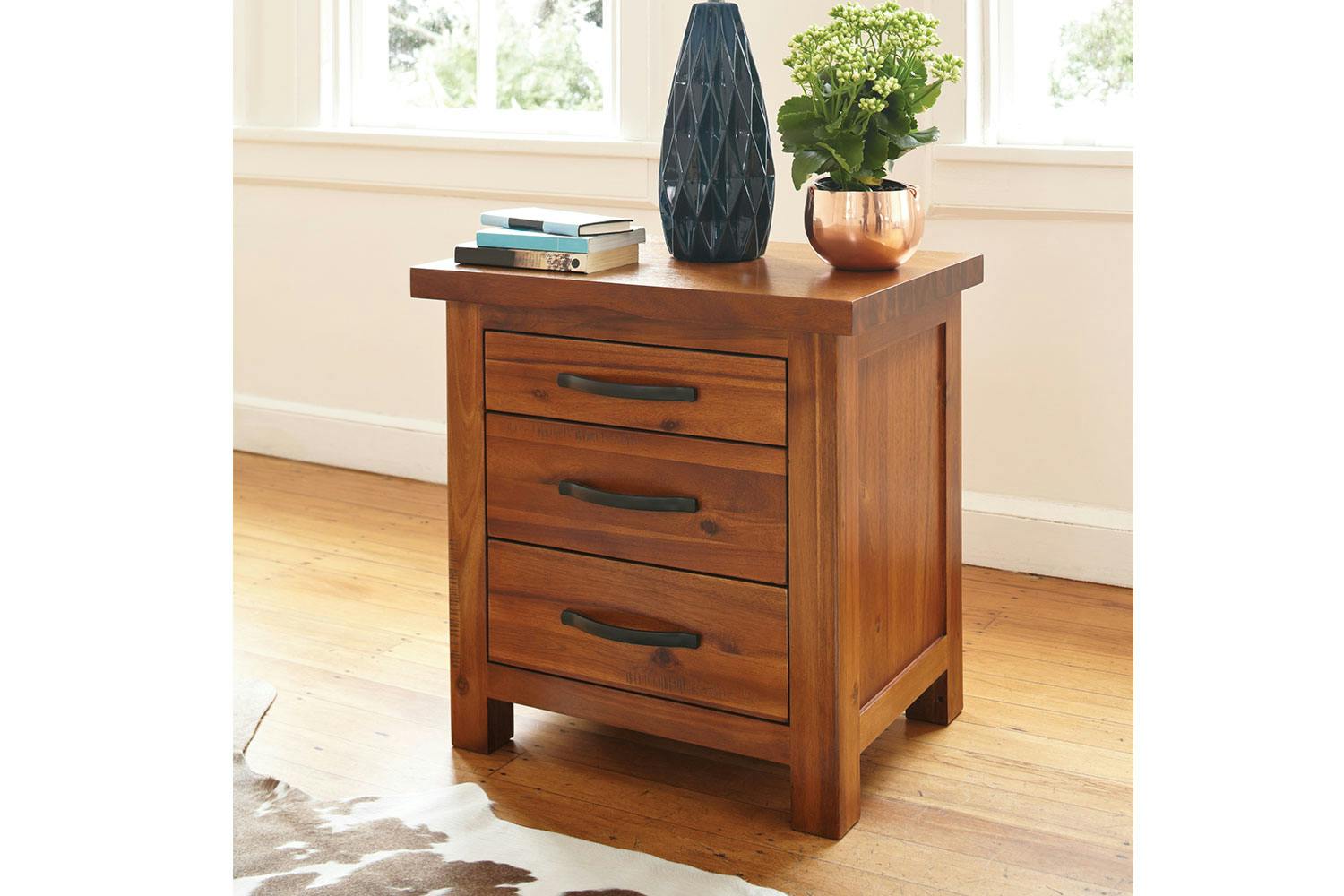 Cromwell 3 Drawer Bedside Table by John Young Furniture