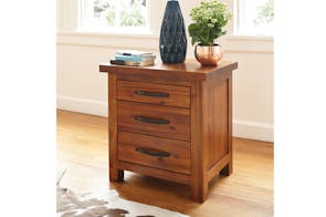 Cromwell 3 Drawer Bedside Table by  John Young Furniture