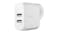 Belkin Boost Up Charge 24W Dual USB-A Wall Charger + Lightning to USB-A Cable - White