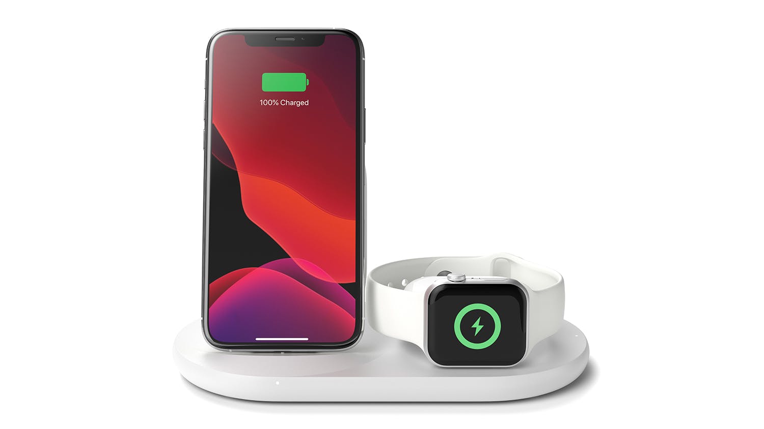 Belkin Boost Up Charge 3-in-1 Wireless Charger for Apple Devices - White