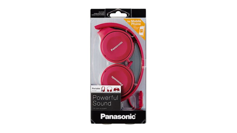 Panasonic RP-HF100 On-Ear Headphones - Pink