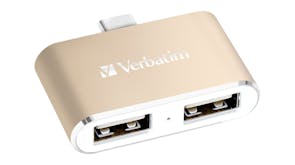 Verbatim USB-C 3.1 Dual Port USB Hub - Gold