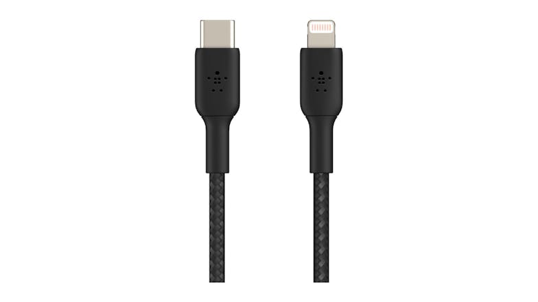 Belkin Boost Up Charge USB-C to Lightning Braided Cable 2m - Black