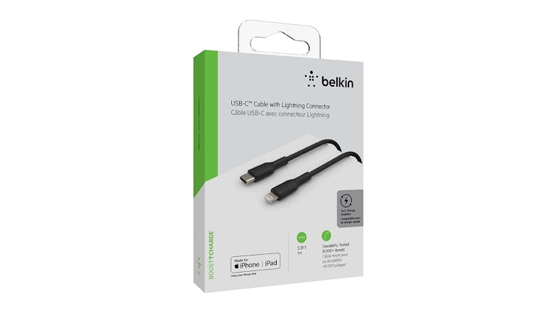 Belkin Boost Up Charge USB-C to Lightning Cable 1m - Black
