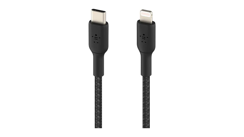 Belkin Boost Up Charge USB-C to Lightning Braided Cable 1m - Black