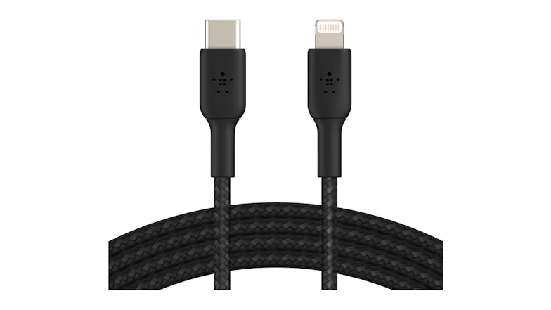 Belkin Boost Up Charge USB-C to Lightning Braided Cable 1m - Black