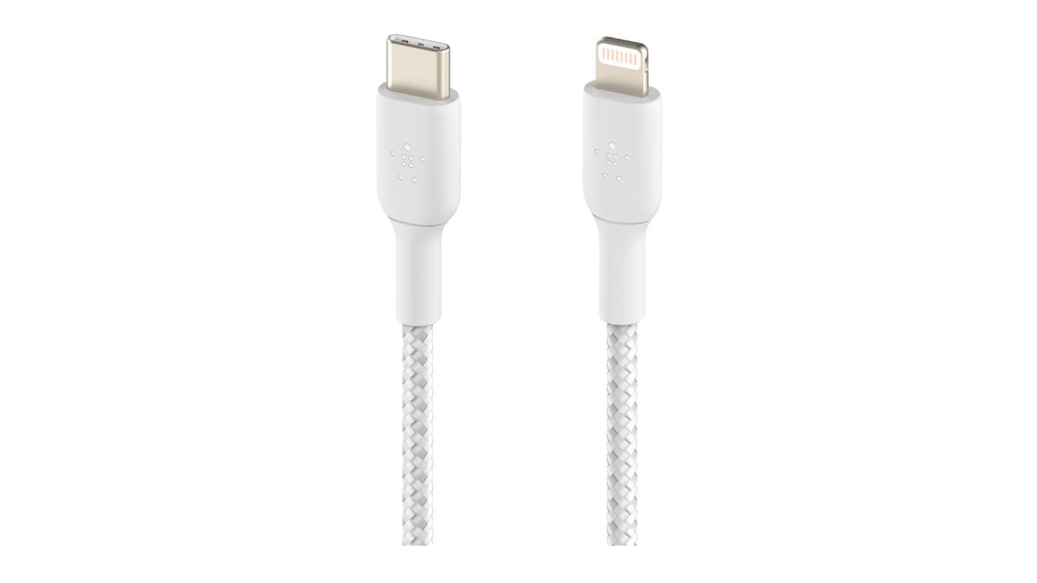Belkin Boost Up Charge USB-C to Lightning Braided Cable 1m - White