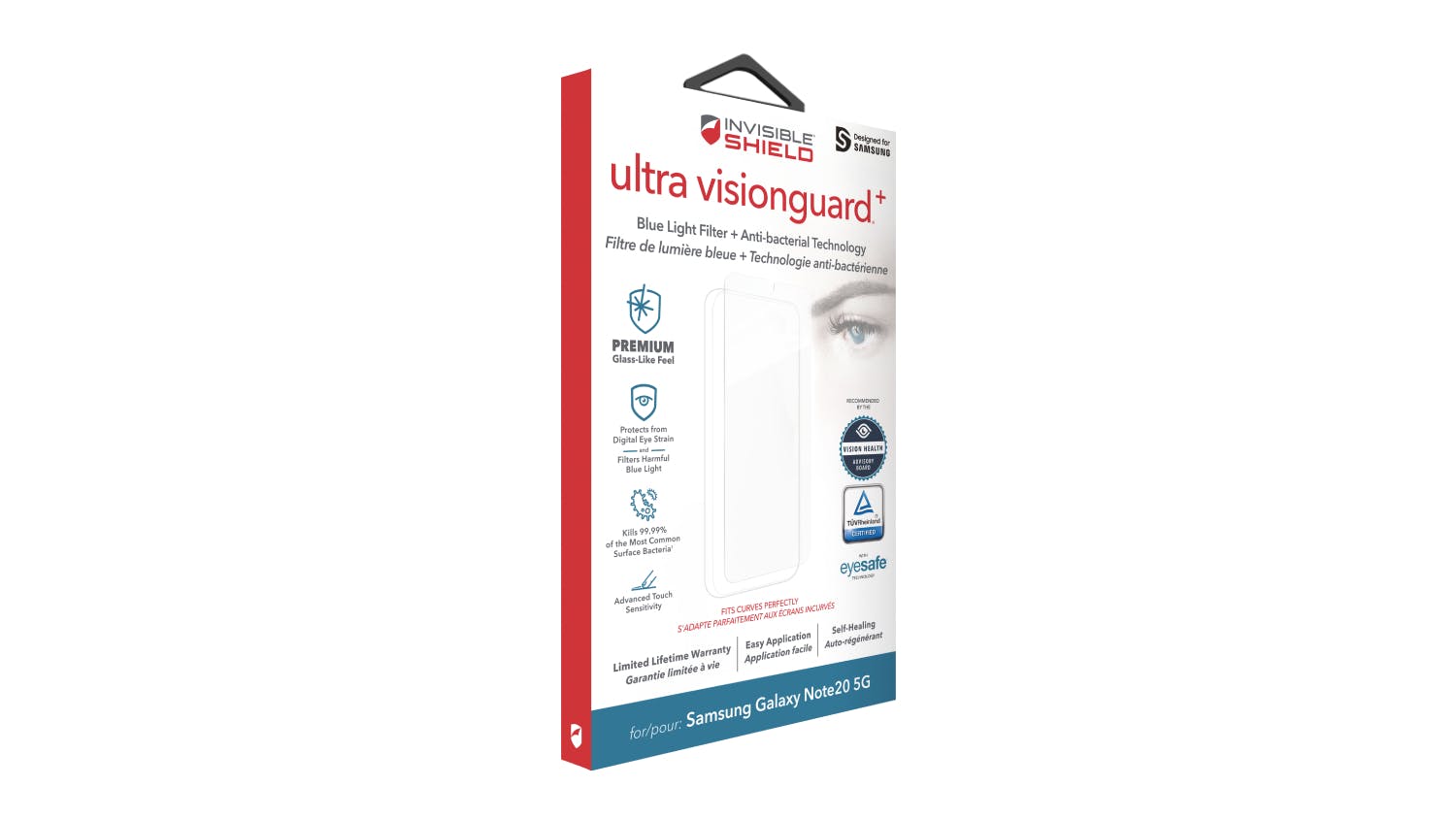 InvisibleShield Ultra VisionGuard+ Screen Protector for Samsung Galaxy Note20