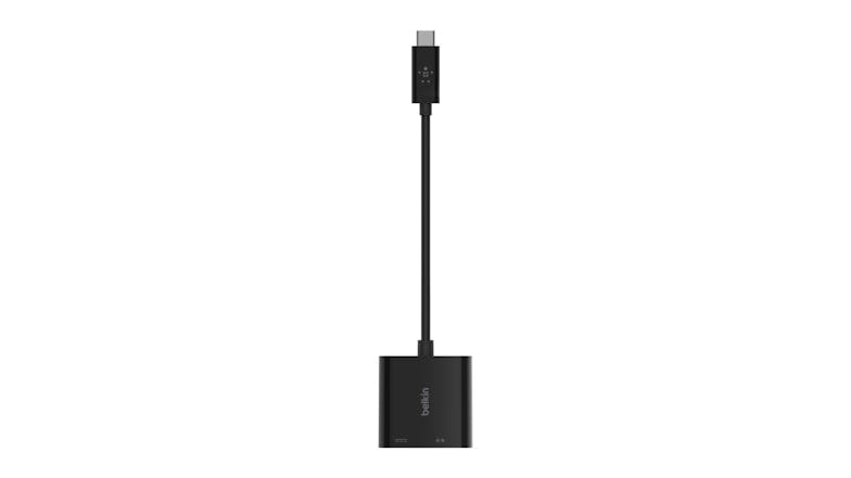 Belkin USB-C to Ethernet + Charge Adapter - Black