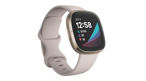 Fitbit Sense -  Lunar White/Soft Gold Stainless Steel