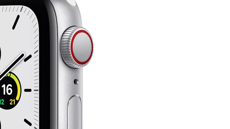 Apple Watch SE (GPS) 40mm Silver Aluminium Case with White Sport Band | Harvey Norman New Zealand
