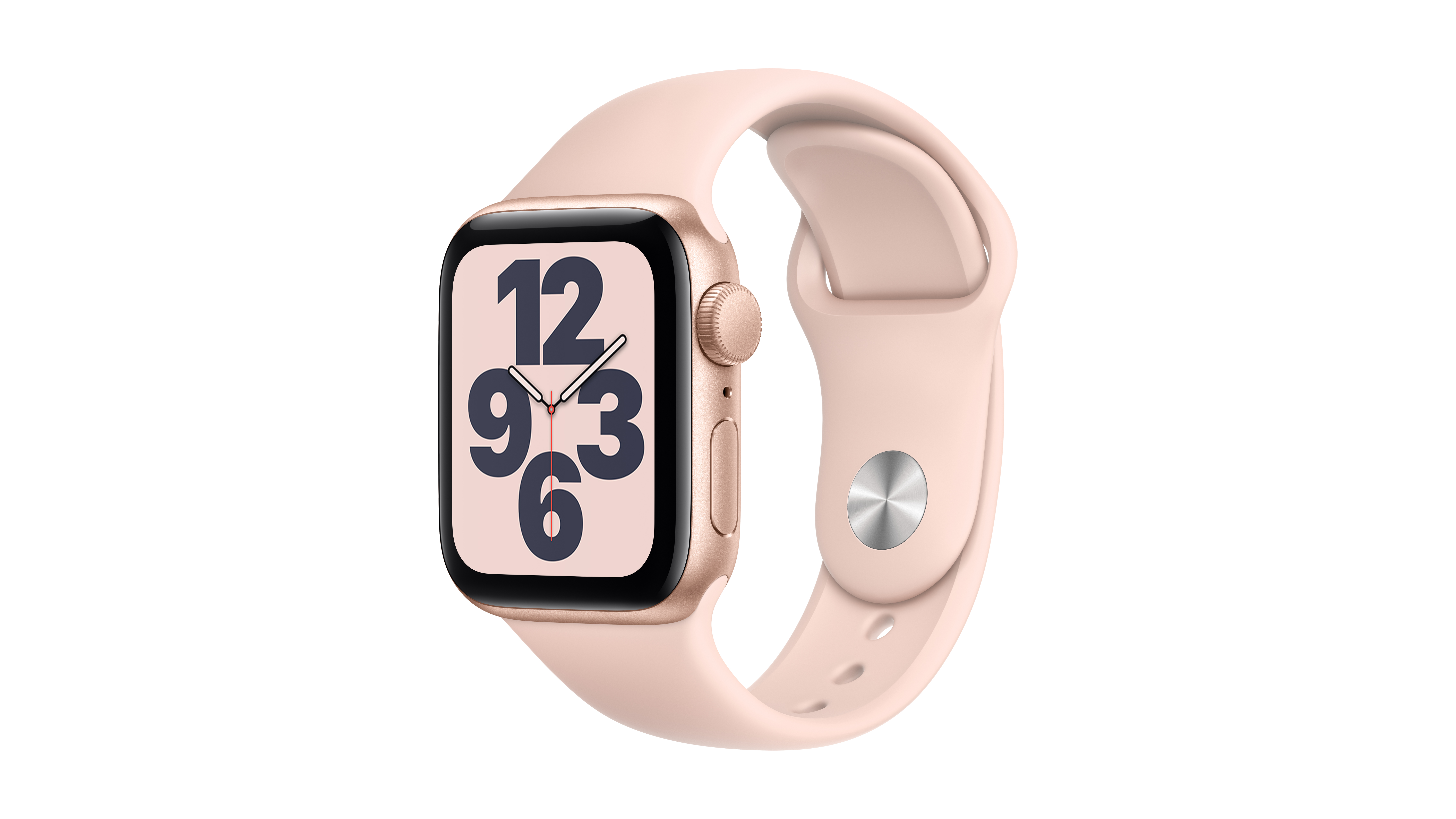 Apple Watch SE (GPS) 40mm Gold Aluminium Case with Pink Sand Sport