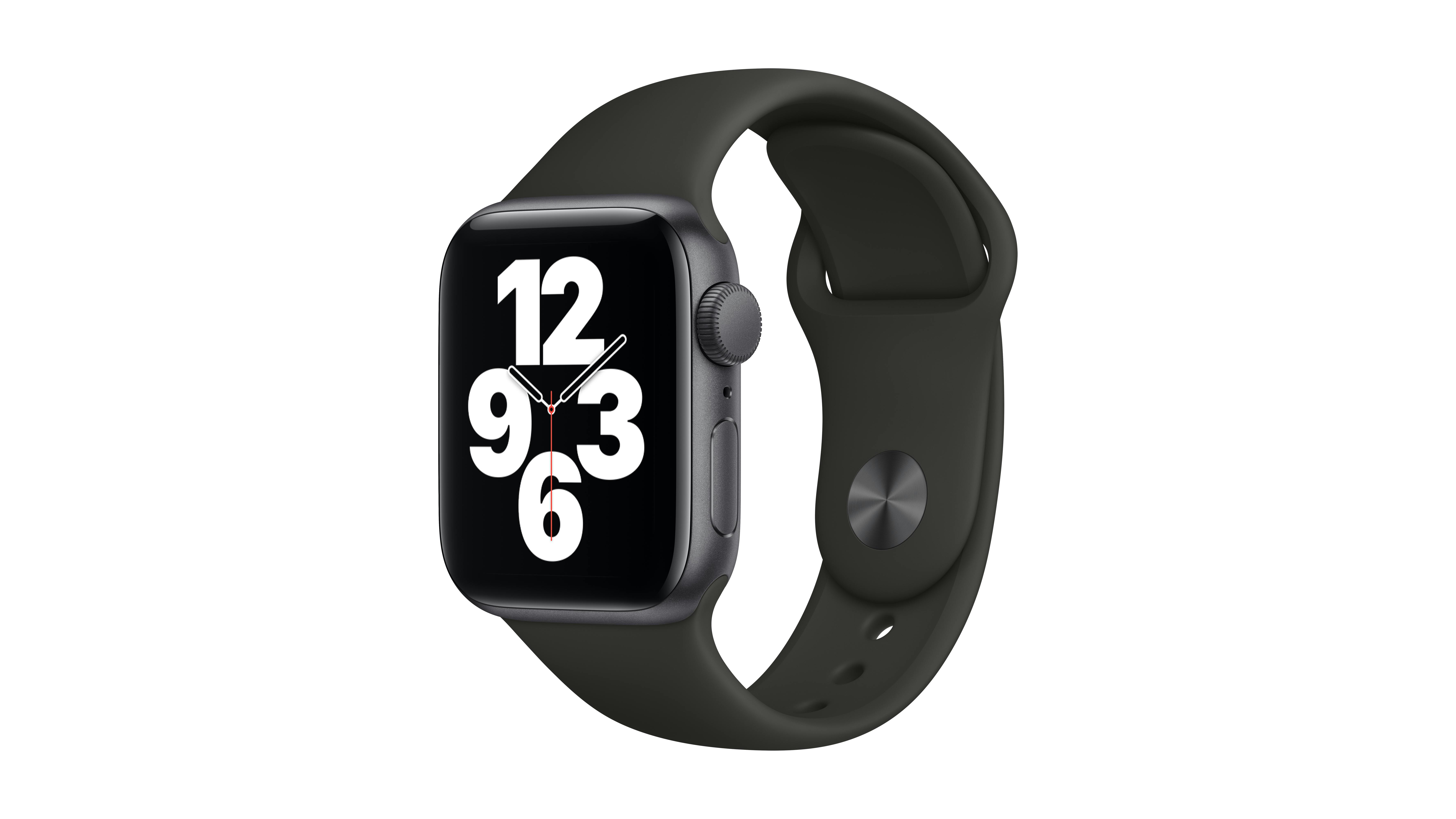 Apple Watch SE (GPS) 40mm Space Grey Aluminium Case with Black Sport Band | Harvey Norman New