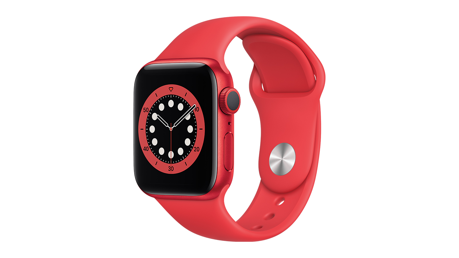Apple Watch Series 6 Gps 40mm Product Red Aluminium Case With Red Sport Band Harvey Norman New Zealand