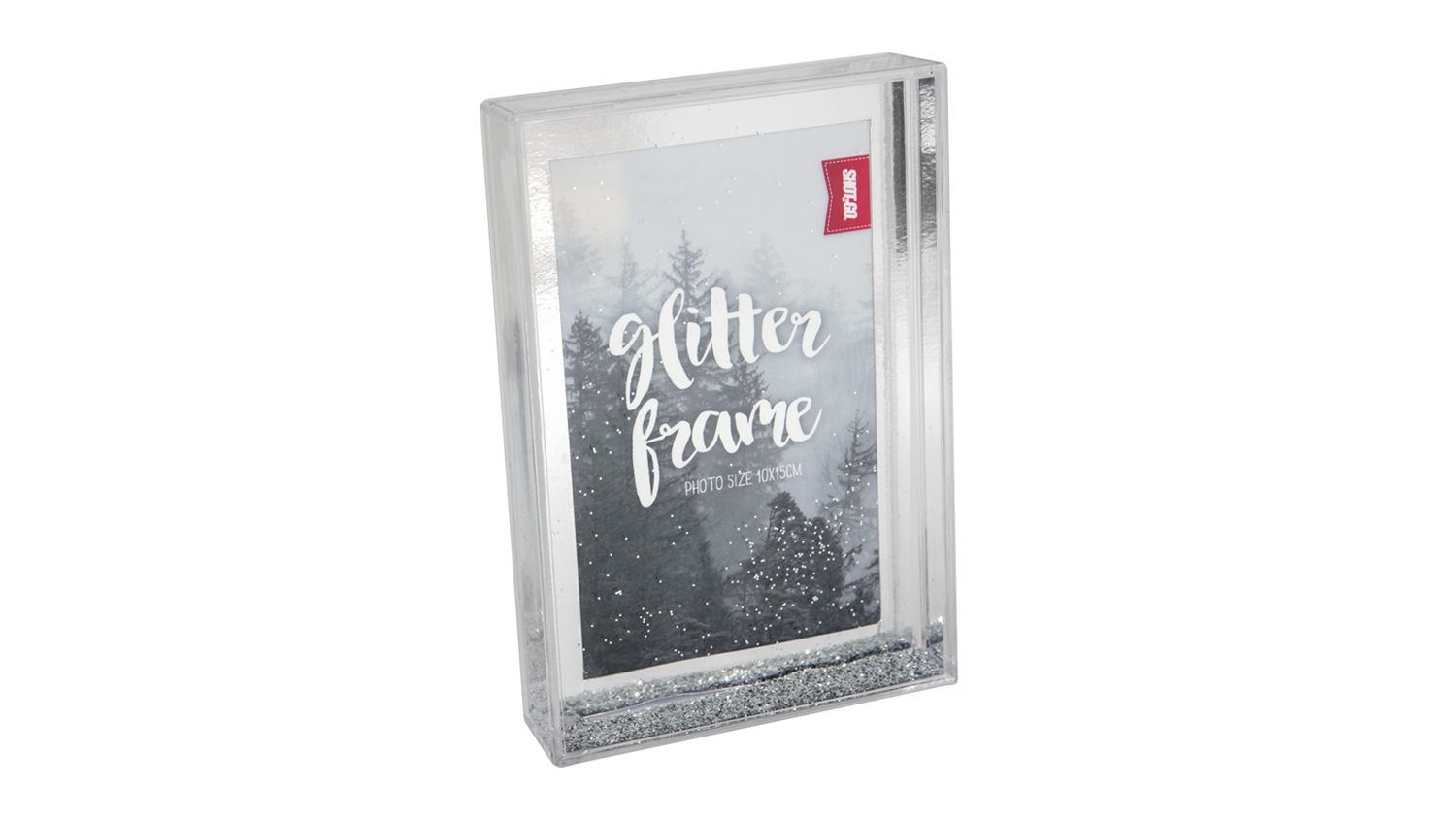 Shot2Go Photo Block Glitter Frame - Silver