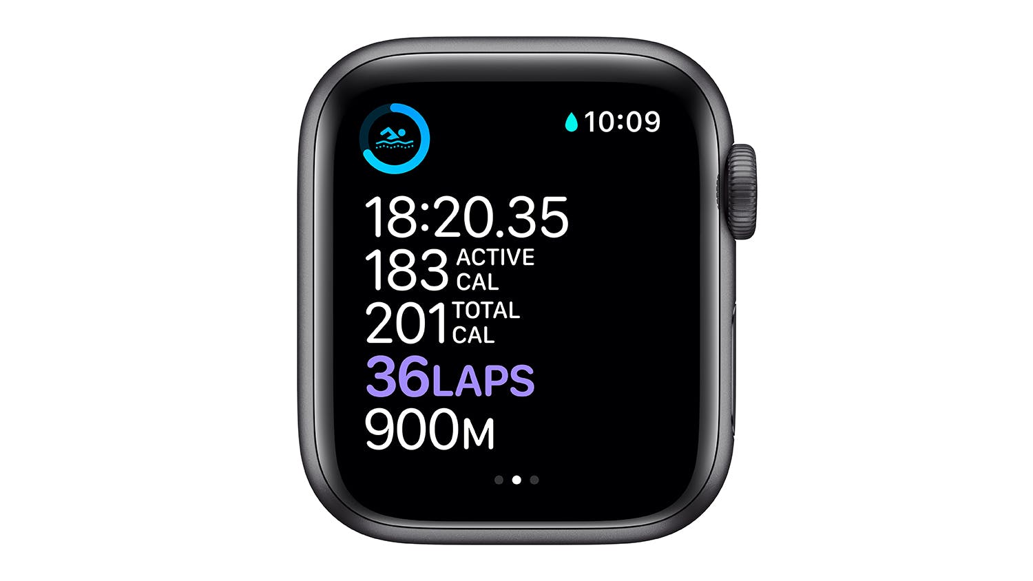 Apple Watch Series 6 (GPS+Cellular) 44mm Space Grey Aluminium Case with Black Sport Band