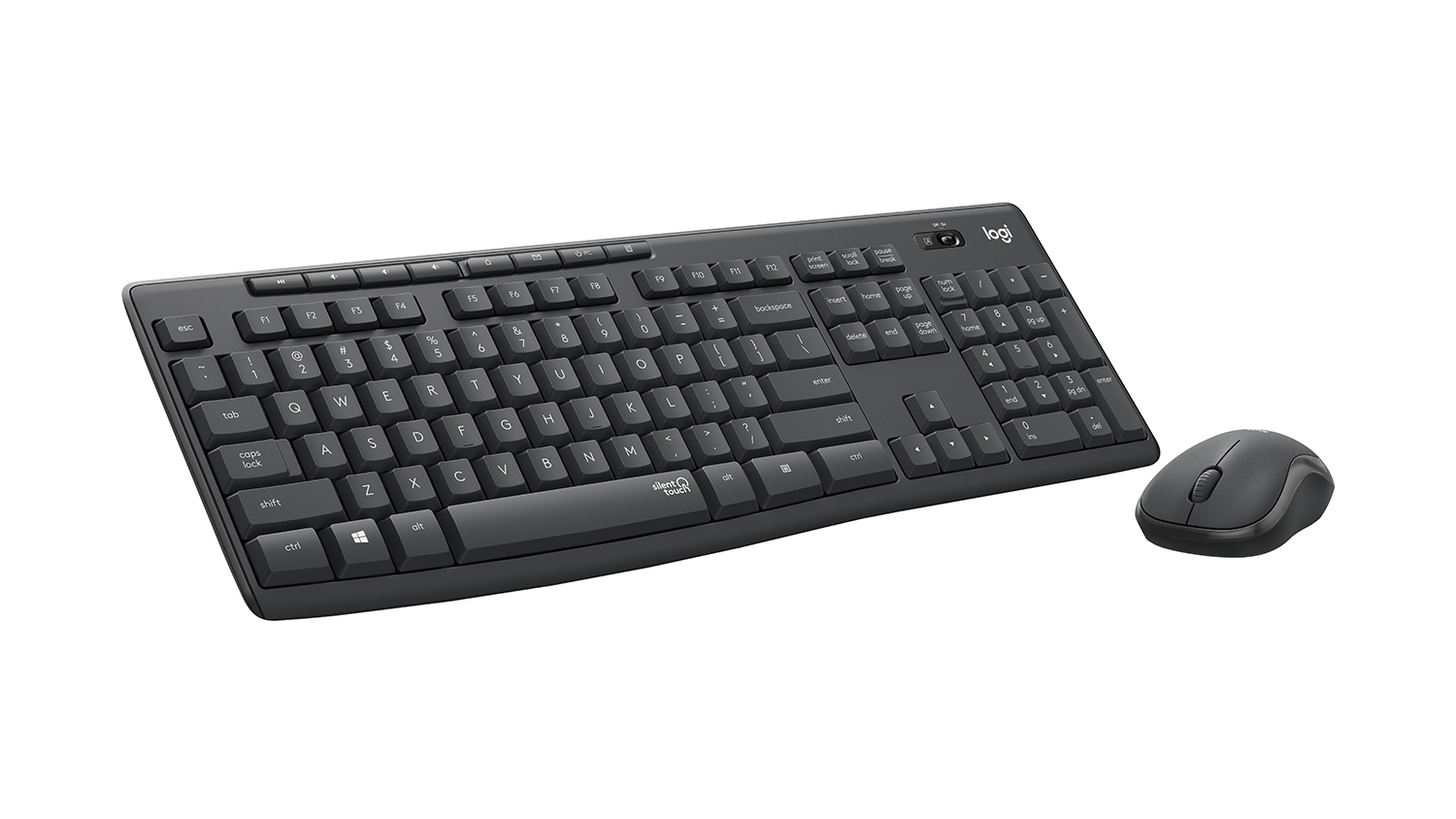 logitech mk295 silent wireless keyboard and mouse combo black