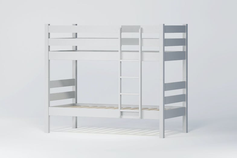 Noah Single Bunk Bed Frame - White Paint