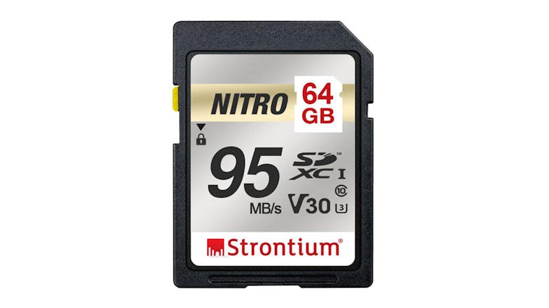 Strontium UHS-1 V30 Nitro SD Card - 64GB
