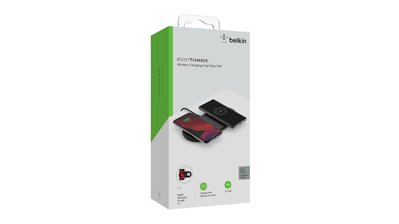 Belkin Boost Up Charge Wireless Charging Dual Pads 15W - Black