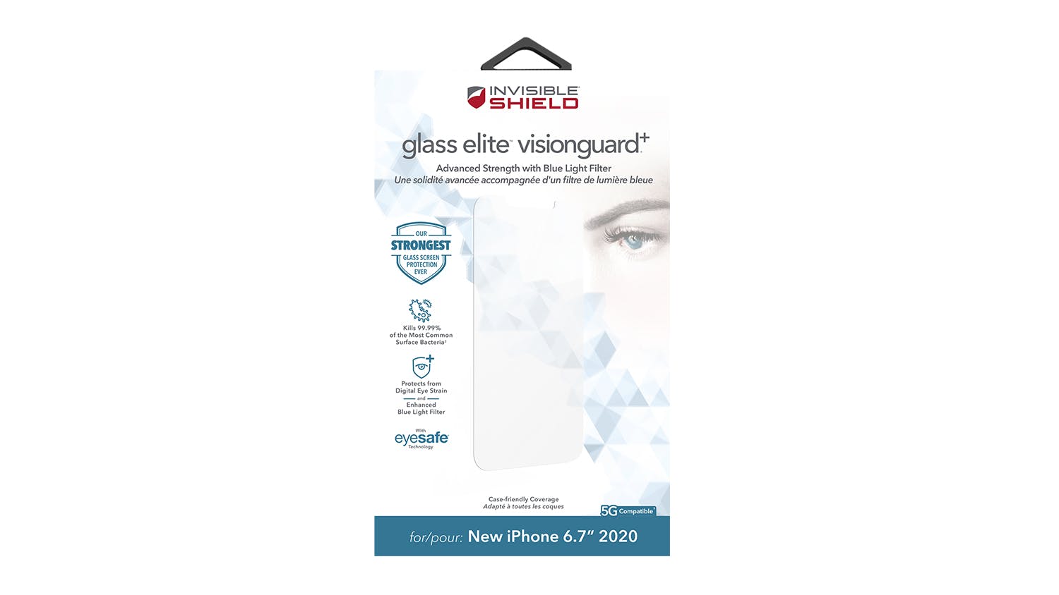 Zagg InvisibleShield Glass Elite Visionguard+ for iPhone 12 Pro Max