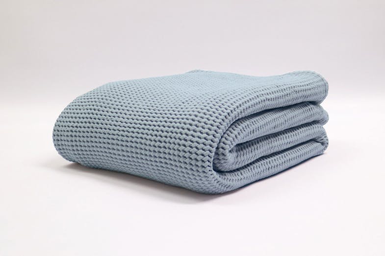 New Bliss Stonewashed Blanket by Baksana - Smoke