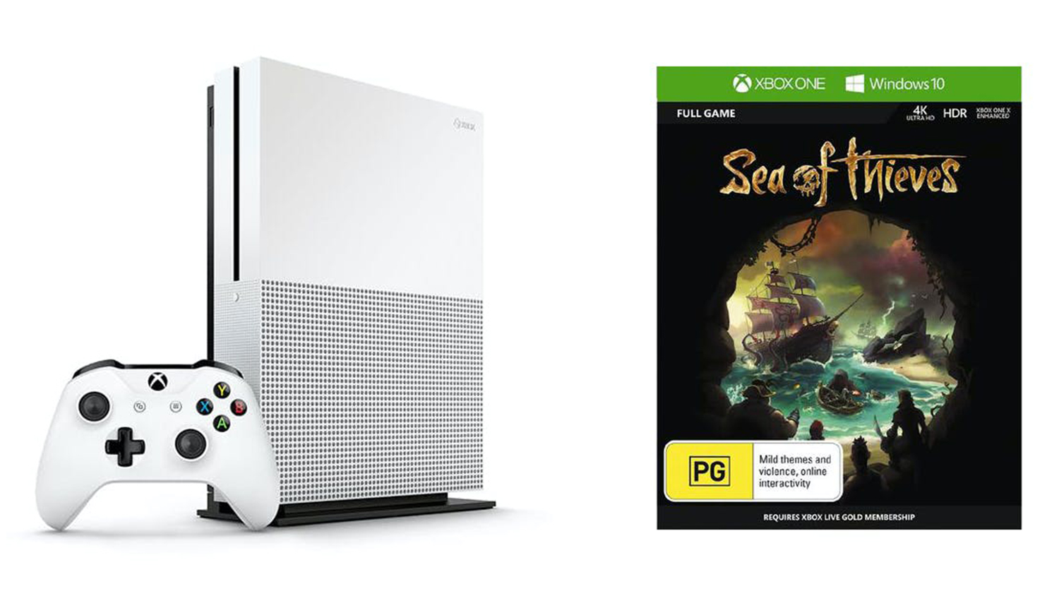 xbox one s with sea of thieves