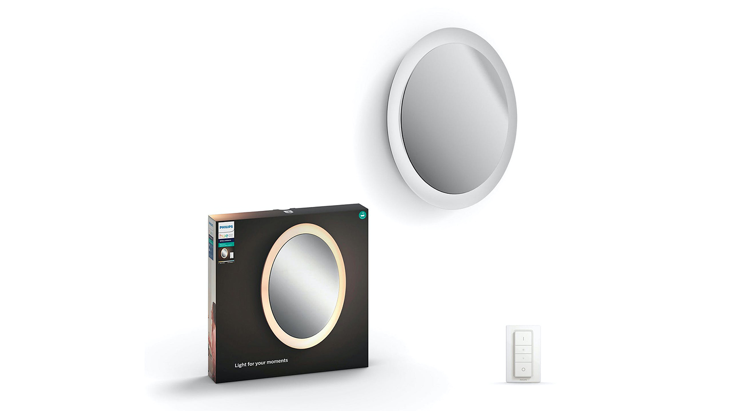 Philips Hue Adore 40W Smart Bathroom Lighted Mirror with Dimmer Switch