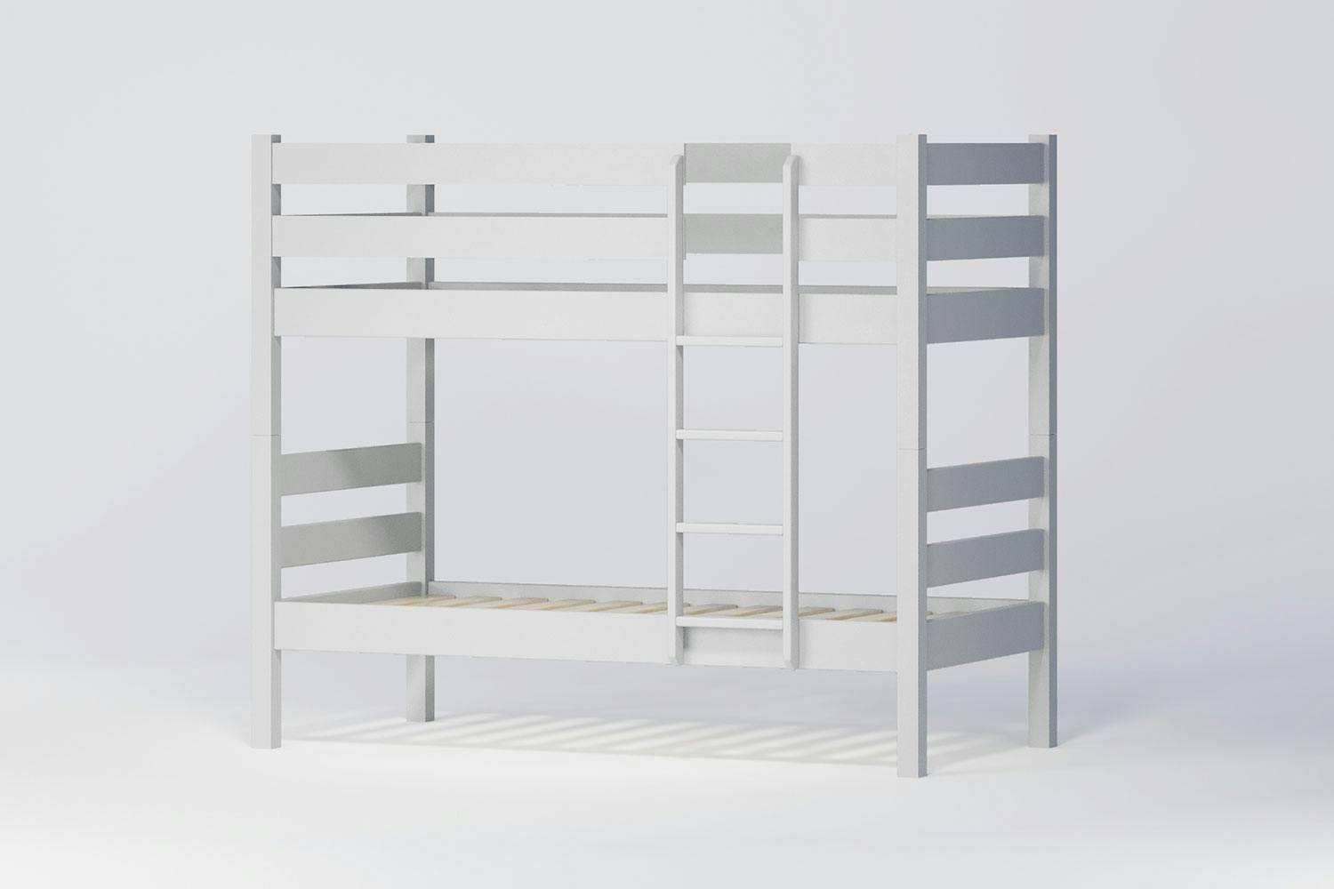Noah King Single Bunk Bed Frame - White Paint