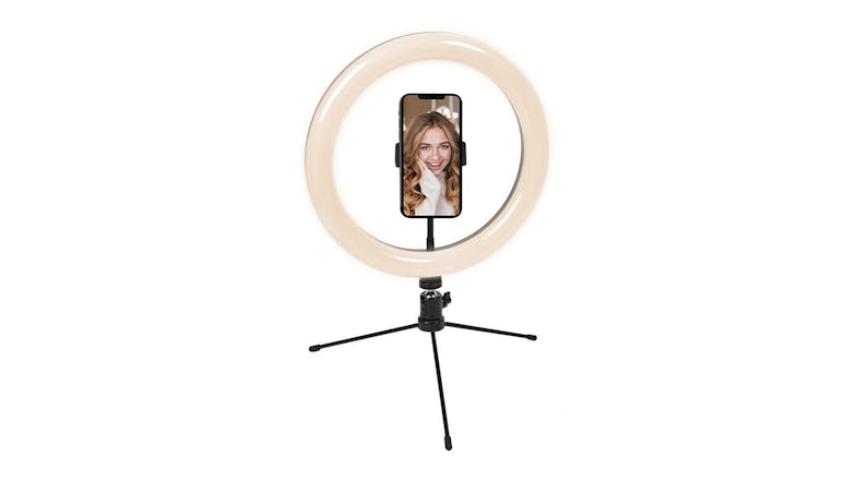 Cygnett V-Glamour 10" Ring Light with Tripod & Bluetooth Remote