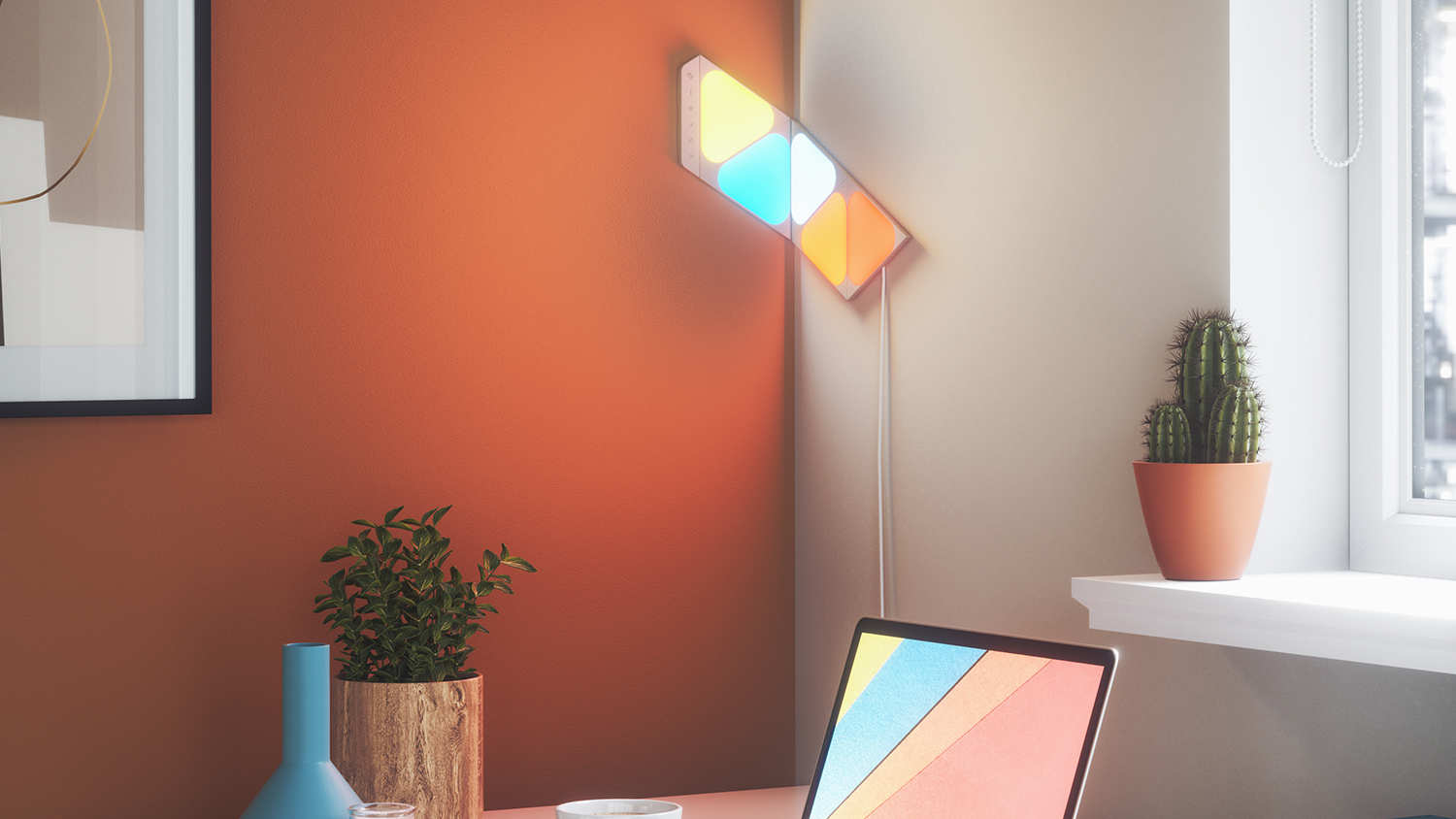 Nanoleaf Shapes Smart Triangle Mini Light Panel Expansion 10 Pack  (Multicolour) Harvey Norman New Zealand