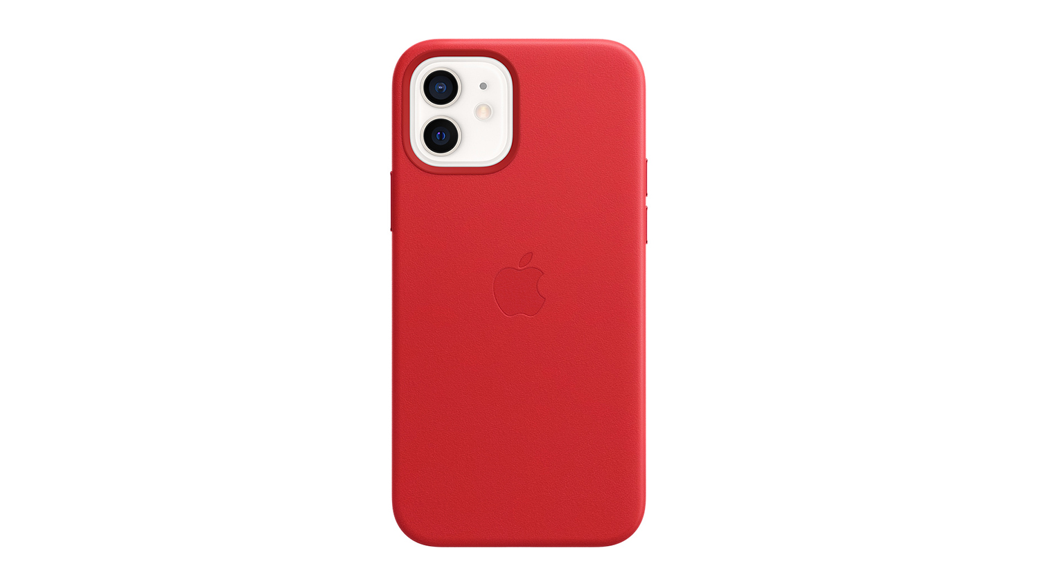 Apple Leather Case with MagSafe for iPhone 12/12 Pro - (PRODUCT)RED