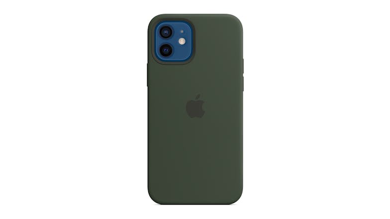 Apple Silicone Case with MagSafe for iPhone 12/12 Pro - Cypress Green