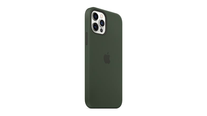 Apple Silicone Case with MagSafe for iPhone 12/12 Pro - Cypress Green
