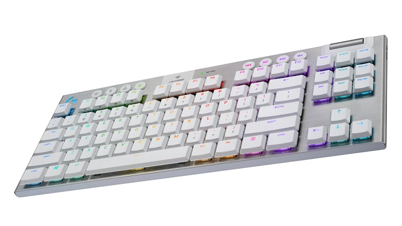 Logitech G915 TKL LIGHTSPEED Wireless RGB Mechanical Gaming Keyboard - White Tactile