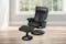 Geneva Chair and Footstool by Debonaire Furniture - Iron Grey
