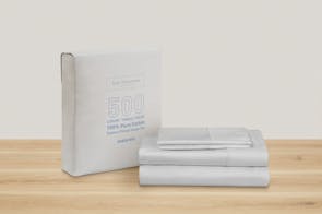 500TC Cotton Sateen Silver Sheet Set by Top Drawer