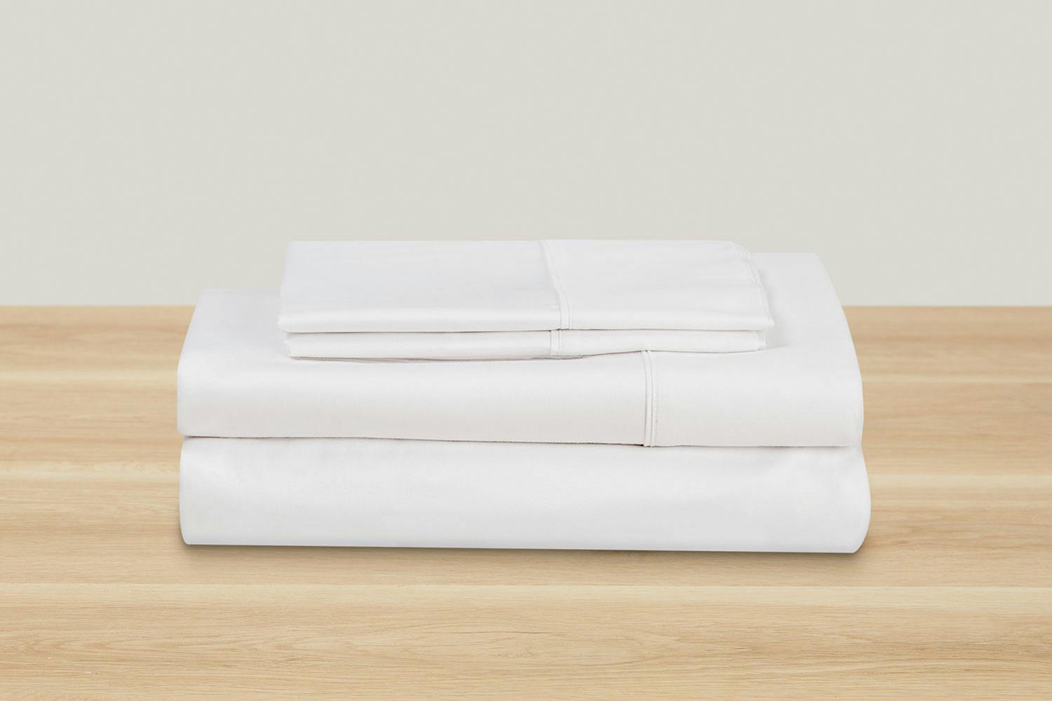 500TC Cotton Sateen White Sheet Set by Top Drawer