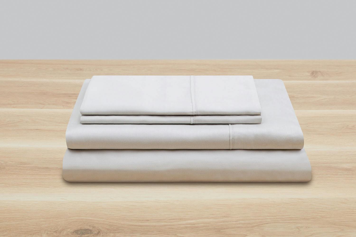 Green Label 500TC Organic Cotton Silver Sheet Set by Top Drawer