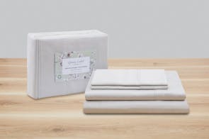 Green Label 500TC Organic Cotton Silver Sheet Set by Top Drawer