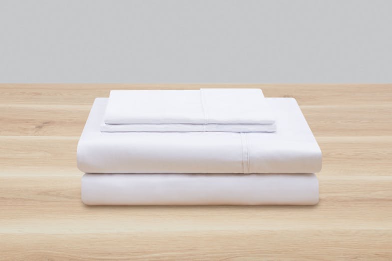 Green Label 500TC Organic Cotton White Sheet Set by Top Drawer