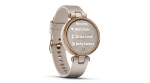 Garmin Lily - Rose Gold Bezel with Light Sand Case and Silicone Band