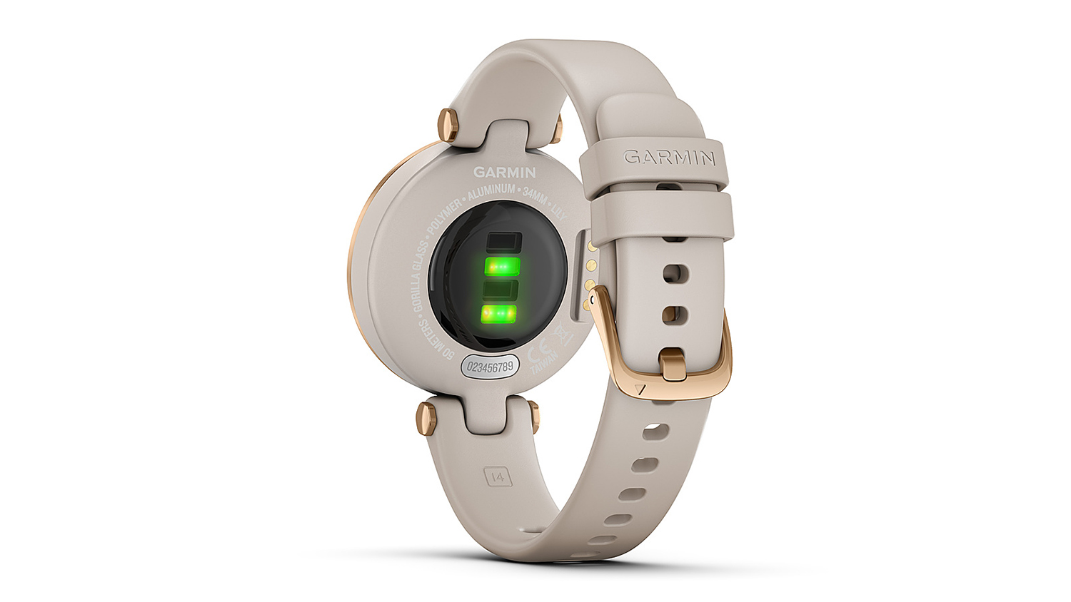 Garmin Lily - Rose Gold Bezel with Light Sand Case and Silicone Band |  Harvey Norman New Zealand