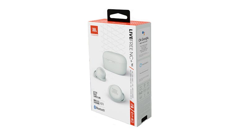 JBL Live Free Noise Cancelling TWS In-Ear Headphones - White